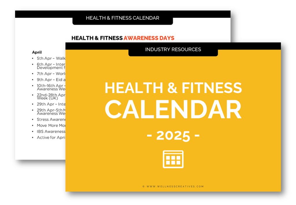 2025 Fitness Awareness Days Calendar Hero