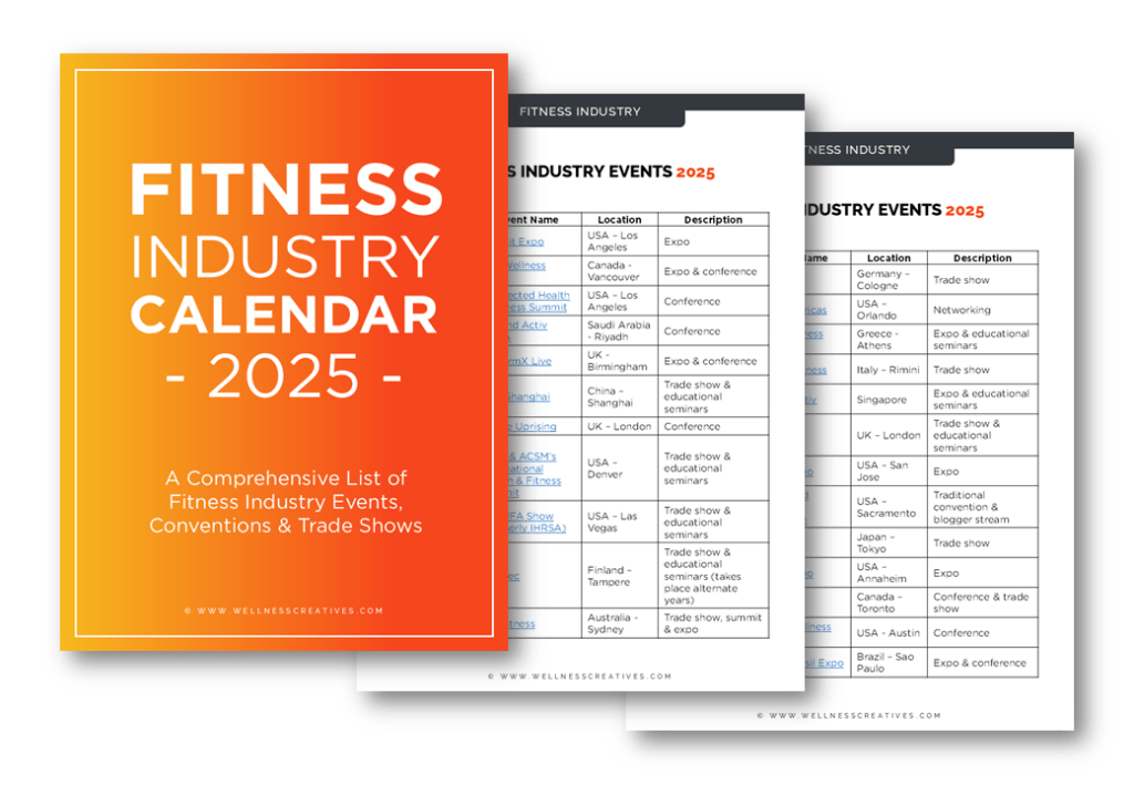 2025 Fitness Industry Events Calendar