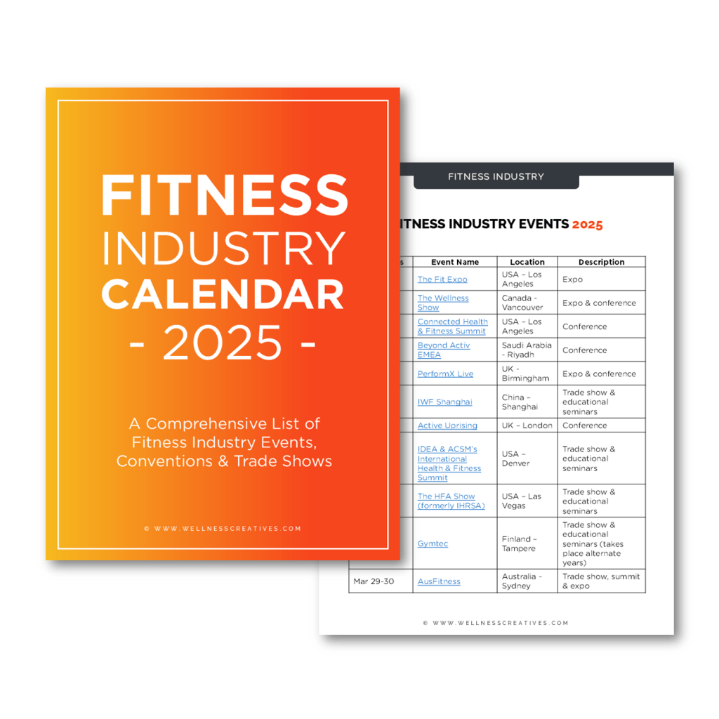 Fitness Industry Events Calendar 2025 Hero