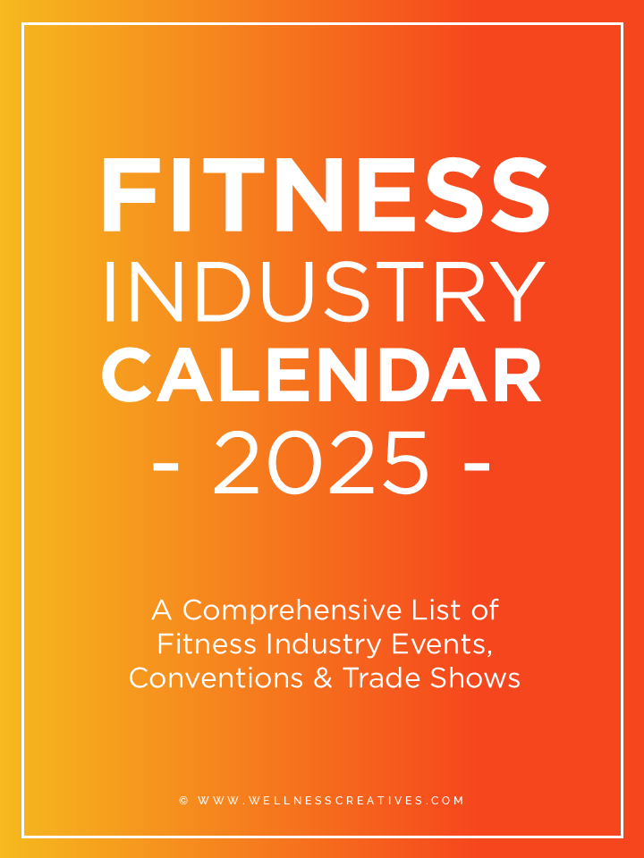 2025 Fitness Industry Events Calendar Front Cover